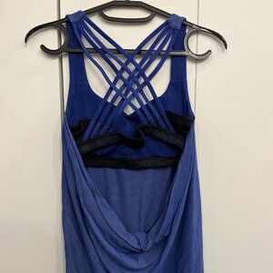 Lululemon Open Back Tank w/ Built-In Bra SZ 6